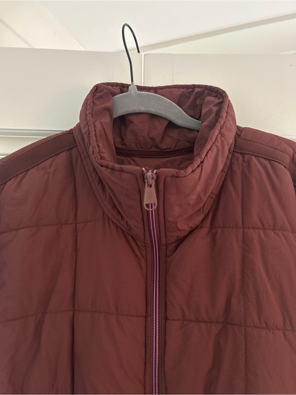Free People FP Movement Pippa Packable Puffer Jacket Bitter Chocolate Brown L - Picture 4 of 7